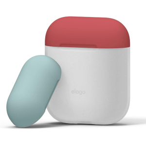 Чохол Elago Duo Case для AirPods Blue/Italian Rose/Coral Blue (EAPDO-LUBL-IROCBL) ТОП в Хмельницькому