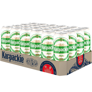 Упаковка пива Karpackie Pils світле фільтроване 4% 0.5 л х 24 шт (5900535000689G)