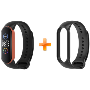 Xiaomi Mi Band 5 MiJobs Dual Color Black/Orange (MJ5-DSS005BO) лучшая модель в Хмельницком