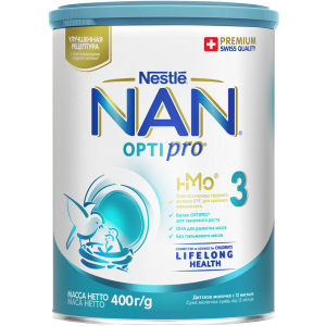 Сухая молочная смесь Nestle NAN 3 Optipro с олигосахаридом 2'FL для детей от 12 месяцев 400 г (7613032476175) в Хмельницком