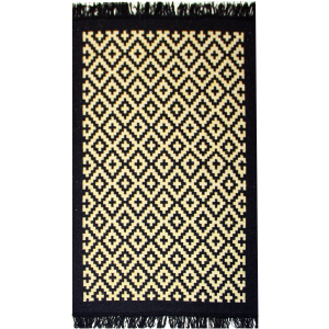 Килим IzziHome Lara LR01 Siyah Sari 80 x 125 (2200000552365) краща модель в Хмельницькому