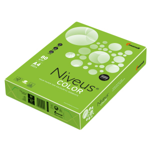 Папір офісний Niveus A4 80 г/м2 інтенсивний 500 листів Зелений (9003974460642)