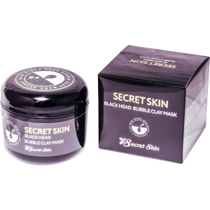 Маска для обличчя пухирцева із чорною глиною Secret Skin Black Head Bubble Clay Mask 100 г (8809540517243) в Хмельницькому