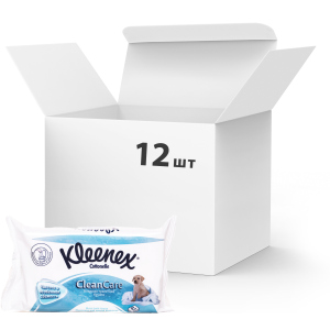 Упаковка вологого туалетного паперу Kleenex CleanCare листовий (змінний блок) 12 пачок по 42 шт (5029053019086) (5029054035351) в Хмельницькому
