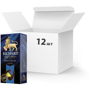 Упаковка чая черного с добавками пакетированного Richard King's Tea №1 25 пакетиков х 12 шт (4823063701891) в Хмельницком