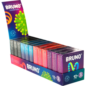 Презервативи Bruno 36 шт (12 упаковок по 3 шт) (4820234160112) в Хмельницькому