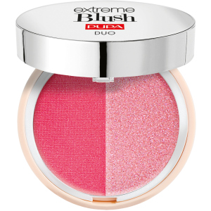 Компактные двойные румяна Pupa Extreme Blush Duo №140 Radiant Flamingo - Glow Creamy 4 г (8011607332526)