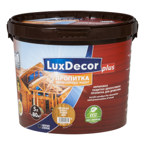 Акриловая пропитка для дерева LuxDecor 5 л каштан рейтинг