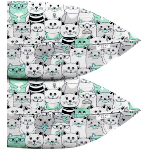 хороша модель Набір наволочок Cosas Set Pillow Cats Gray 50х70 2 шт (4822052023693)