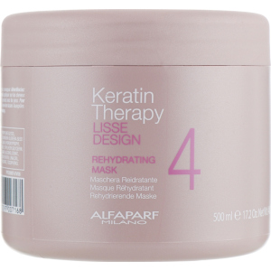 Маска для волос Alfaparf LD Keratin Therapy Rehydrating Mask Увлажняющая 500 мл (8022297007168)