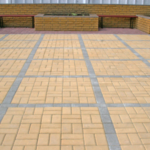 Тротуарна плитка Еко Цегла 4 см, жовта, 1 кв.м краща модель в Хмельницькому