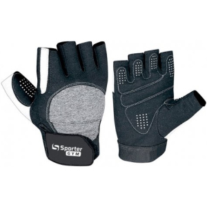 Рукавички тренувальні Sporter Gym Women Fitness Gloves (237.7 A) S Black/White (2009999014645) рейтинг