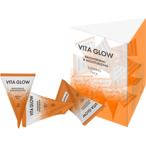 Маска для обличчя J:ON Вітаміни Vita Glow Brightening&Moisturizing Sleeping Pack 20 шт x 5 г (8802929006796) в Хмельницькому