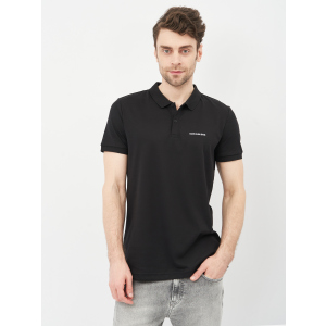 Поло Calvin Klein Jeans Micro Branding Liquid Polo J30J317439-BEH M Pvh Black (8719853718889) ТОП в Хмельницком