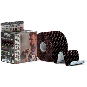 Кинезиологический тейп REA TAPE Ultra Strong 5 см 5 м Черный (REA-Ultra-bla) ТОП в Хмельницком