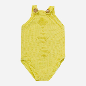 хороша модель Боді Lamon Yellow Rhombus 56-62 см Жовте (ROZ6400058919)