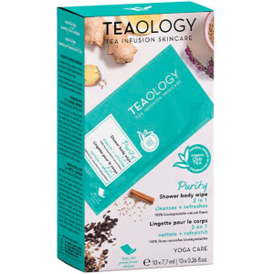 Освіжаючі вологі серветки для тіла Teaology Yoga care 1 шт (8050148502418) краща модель в Хмельницькому