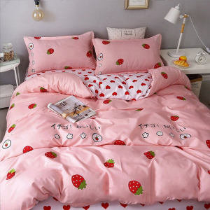 Підковдра MirSon Бязь Premium 17-0469 Fun strawberries 143 x 210 см (2200003335163) краща модель в Хмельницькому