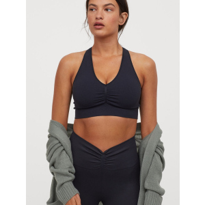 Спортивний топ H&M Sport 0849886-1 M Темно-синій (2000001747070)