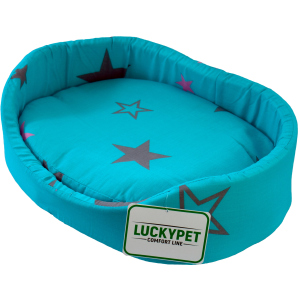 Лежак для собак і кішок Lucky pet №0 Макс 26x37x12 см Бірюзовий (4820224212067) надійний