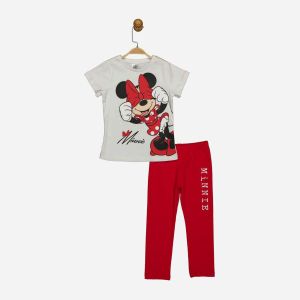 Костюм (футболка + лосины) Disney Minni Mouse MN18067 104 см Бело-красный (8691109891433) в Хмельницком