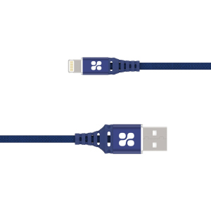 Кабель Promate NerveLink-i2 USB/Lightning MFI 2.4А 2 м Blue (nervelink-i2.blue) ТОП в Хмельницком