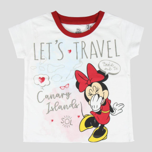 Футболка Disney MINNIE 2200004949 140 см (10 років) Біла (8427934376575) краща модель в Хмельницькому