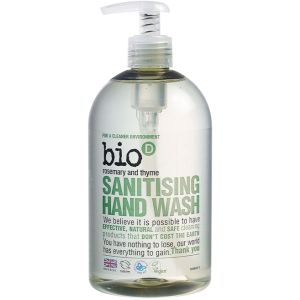 Жидкое дезинфицирующее мыло Bio-D Sanitising Hand Wash Rosemary & Thyme с эфирным маслом 500 мл (5034938200107) в Хмельницком