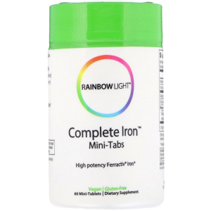 Витамины Rainbow Light Железо Complete Iron 60 мини таблеток (21888200610) лучшая модель в Хмельницком