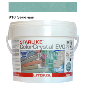 Эпоксидная затирка Litokol Starlike EVO ColorCrystal 810 Зелёный Хамелеон 2,5кг
