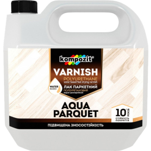 Лак паркетний Kompozit AQUA PARQUET Глянсовий 1 л (4820085741898) краща модель в Хмельницькому