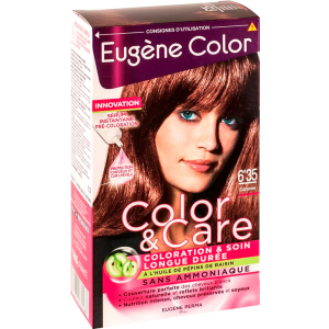 Краска для волос Eugene Perma без аммиака Color & Care 6.35 Тёмный Блондин Золотистый Красное Дерево 125 мл (3140100336283) ТОП в Хмельницком