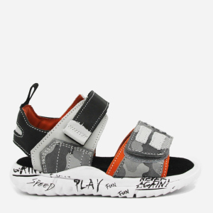 Сандалии VUVU KIDS Light grey/Grey camouflage/black and dark orange 3726 33 (2) 1 Серый/Хаки/Оранжевый/Черный (8380001372633) в Хмельницком