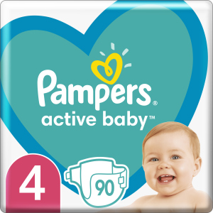 Підгузки Pampers Active Baby Розмір 4 (Maxi) 9-14 кг 90 шт (8001090950376) в Хмельницькому