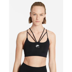 хороша модель Спортивний топ Nike W Nk Df Indy Strpy Bra CZ4490-010 M Чорний (194957215577)