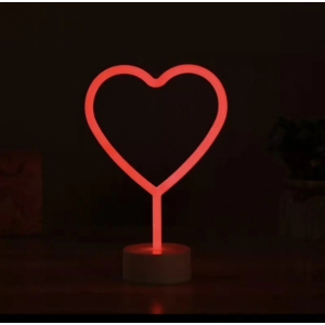 Неоновий світильник LED Lights LOVE Декоративна LED лампа Red Red