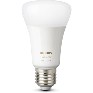 Умная лампа Philips Hue Single Bulb E27, 9W(60Вт), 2000K-6500K, Color, Bluetooth, димируемая (929002216824) лучшая модель в Хмельницком