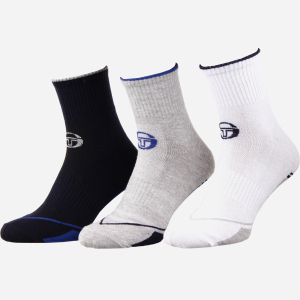 Набір шкарпеток Sergio Tacchini 93241741-2 39-42 3 пари Сірий/Синій (3349600161528) ТОП в Хмельницькому