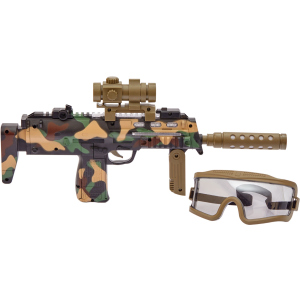 Автомат светозвуковой ZIPP Toys HK MP7 в наборе с очками Камуфляж/коричневый (5320026) (2253200260004) ТОП в Хмельницком