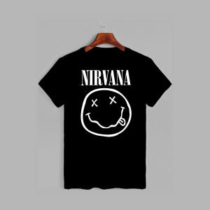 хорошая модель Футболка Likey Nirvana Smile M150-0419 XL Черная (2000000175829)