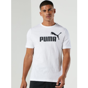 Футболка Puma Ess Logo Tee 58666602 L Puma White (4063697398740)