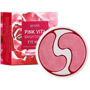 Патчі під очі Petitfee Pink Vita Brightening Eye Mask Освітлення 60 шт (8809508850498) в Хмельницькому