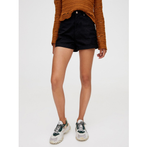 Шорти джинсові Pull & Bear 5691/317/800 34 Чорні (05691317800343) ТОП в Хмельницькому