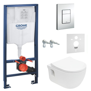 Инсталляция GROHE Rapid SL 38772001 + унитаз VOLLE Altea Rimless 13-64-267 + сиденье Slim Soft Close +37131000 ТОП в Хмельницком