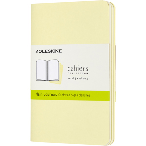 Набір записних книг Moleskine Cahier 9 x 14 см 3 шт по 64 сторінки без лінівки Жовтий (8058647629735) надійний