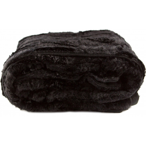 Плед LIFETIME Furry blanket Черный 120x150 см (871125227910-2 black) ТОП в Хмельницком