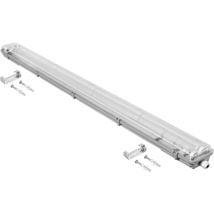 Лінійний світильник DELUX PC7 LED SLIM IP65 G13 під LED лампи 2х1200 мм (90017901) краща модель в Хмельницькому