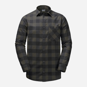 Рубашка Jack Wolfskin Red River Shirt 1402551-8218 XL Серо-зеленая (4060477933078)