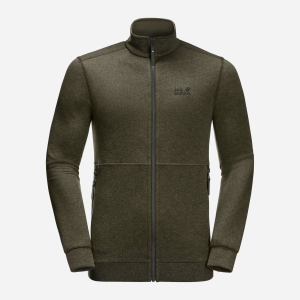 Флисовая кофта Jack Wolfskin Finley Jacket M 1708301-4144 M Серо-зеленая (4060477948539)