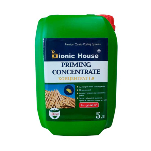 >Priming Concentrate 1:9 Невимивний антисептик для дерев'яних кроквяних систем Bionic-House 5л Коричневий ТОП в Хмельницькому